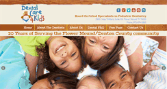 Desktop Screenshot of dentalcare4kidstexas.com